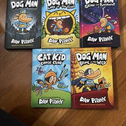 Dog Man books. Sold as set. Excellent condition. 