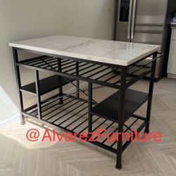 Marble Top Kitchen Island 