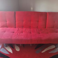 House of Denmark red modern futon foldable