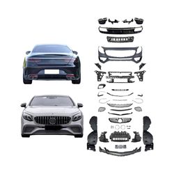 For 2015-2021 Mercedes Benz S Class Coupe W217 C217 S65 AMG Style Bumper Kit