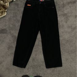 Black Corduroy Jeans