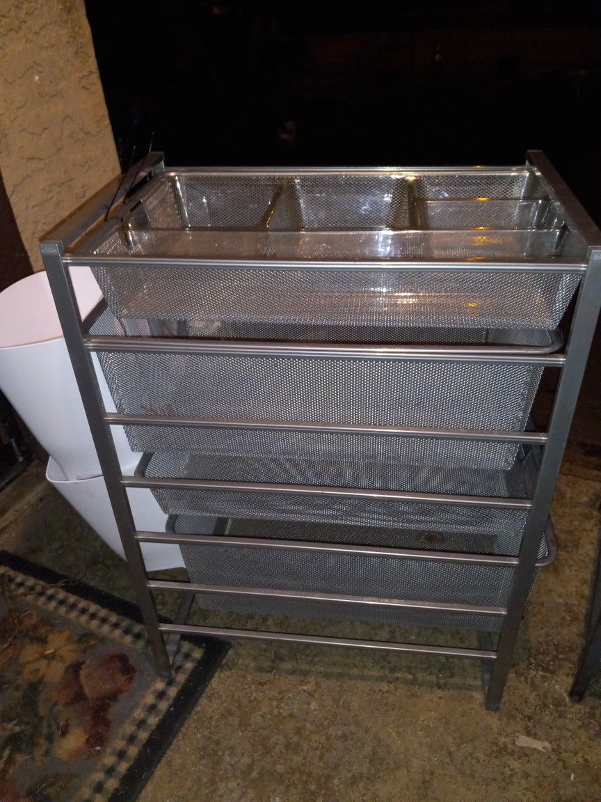 Elfa Platinum Mesh Drawers