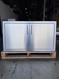 TrueFlame Dry Storage Enclosed Pantry made in USA Outdoor Kitchen BBQ Island