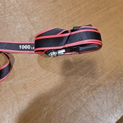 HUSKY 16'X1 1/2" Ratchet Tie Down (2 pack) 1,000lb Load capacity, 3000lb Break Point! & Bonus Storage Bag