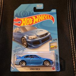 Hot Wheels Honda Civic SI Blue 