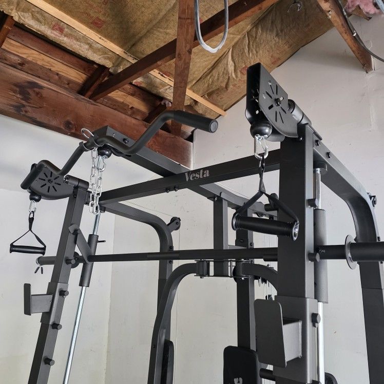 Smith Machine 2001 | Multi-Use Adj Bench | Gym Equipment | Fitness | Squat Rack | Excercise |🔴WEIGHTS AND BARBELL SOLD SEPARATELY 🔴 FREE DELIVERY 🚚