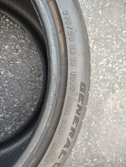 295/30 19 two tires no rims no wheels