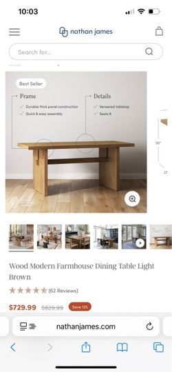 Brand new nathan james Dining table