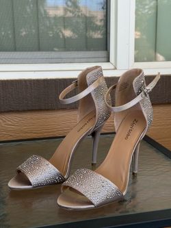 Zigi Soho Rhinestone Ankle Strap Heels