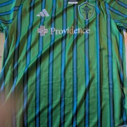 Adidas MLS Seattle Sounders 2024 Home Soccer Shirt. Size L.