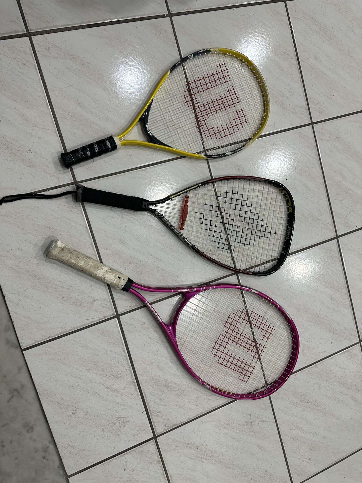 3 Tennis Rackets