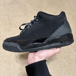 Size 12 - CLEAN Air Jordan 3 Retro Black Cat 2025 