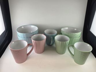 🌸 Pastel Bowl & Mug Set  🌸