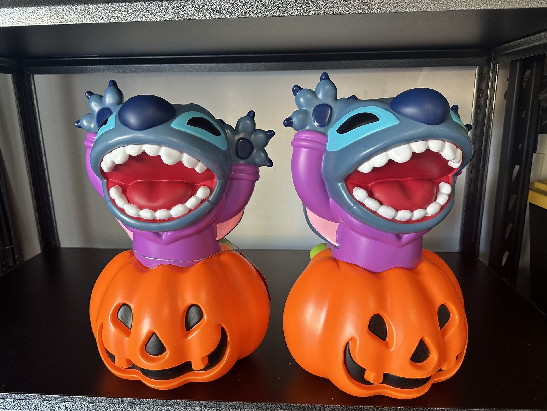 2024 Disney Parks 18" Stitch Light-Up Jack O’Lantern Pumpkin