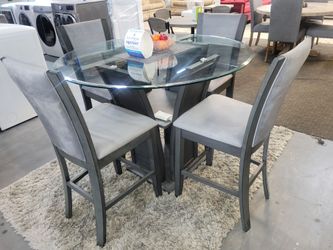 Nuevo Juego De Comedor 4 Sillas🪑 Pagó Inicial Es De $54 no se necesita crédito 💳