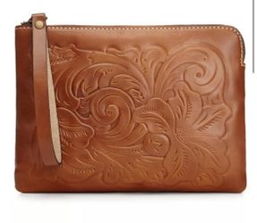 Authentic Genuine leather Patricia Nash Clutch 