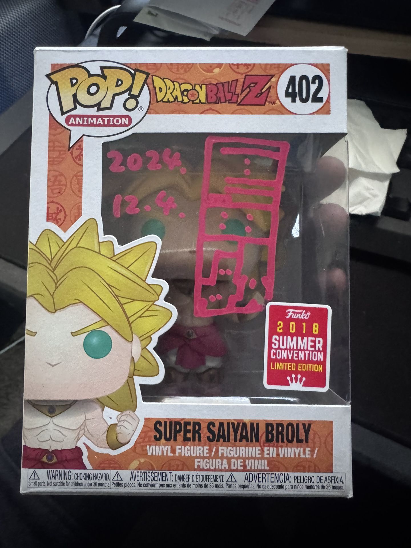 Broly Signed JVA funko Pop