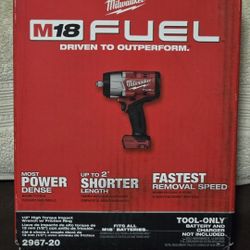 Milwaukee
M18 FUEL 18V Lithium-Ion Brushless Cordless 1/2 in. Impact Wrench with Friction Ring (Tool-Only)