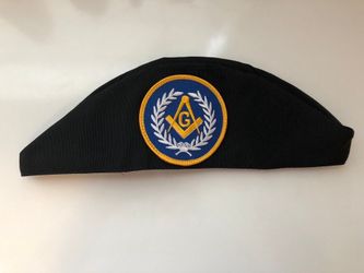 Master Mason Black Skull Cap