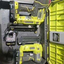 Battery Powered Ryobi Pin Nailers 