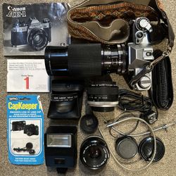 Canon AE-1 Camera & Zoom Lens