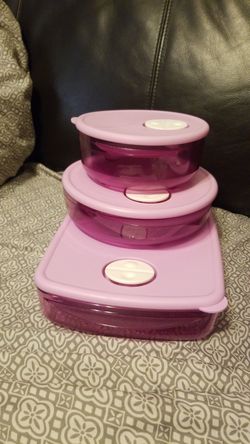 Tupperware Crystalware food containers