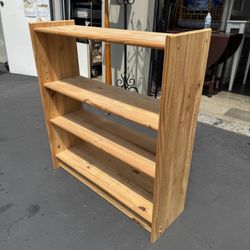 Solid Wood Shelf Unit Storage Rack Very Good Condition 