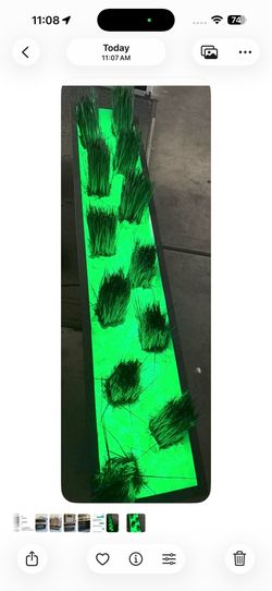 Heavy Modern LED Planter / Decorative Divider with Artificial Grass