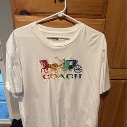 Vintage Rainbow Coach T-Shirt XXL