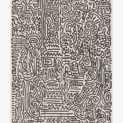 Ruggable 9x12 Freestyle Black & Ivory Rug