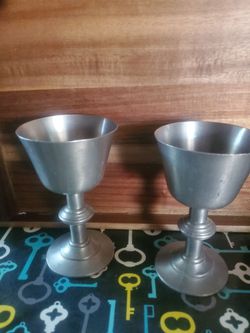 Vintage Pewer cordials