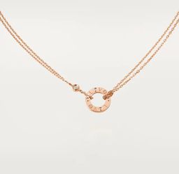 Cartier Love Necklace Two Diamonds