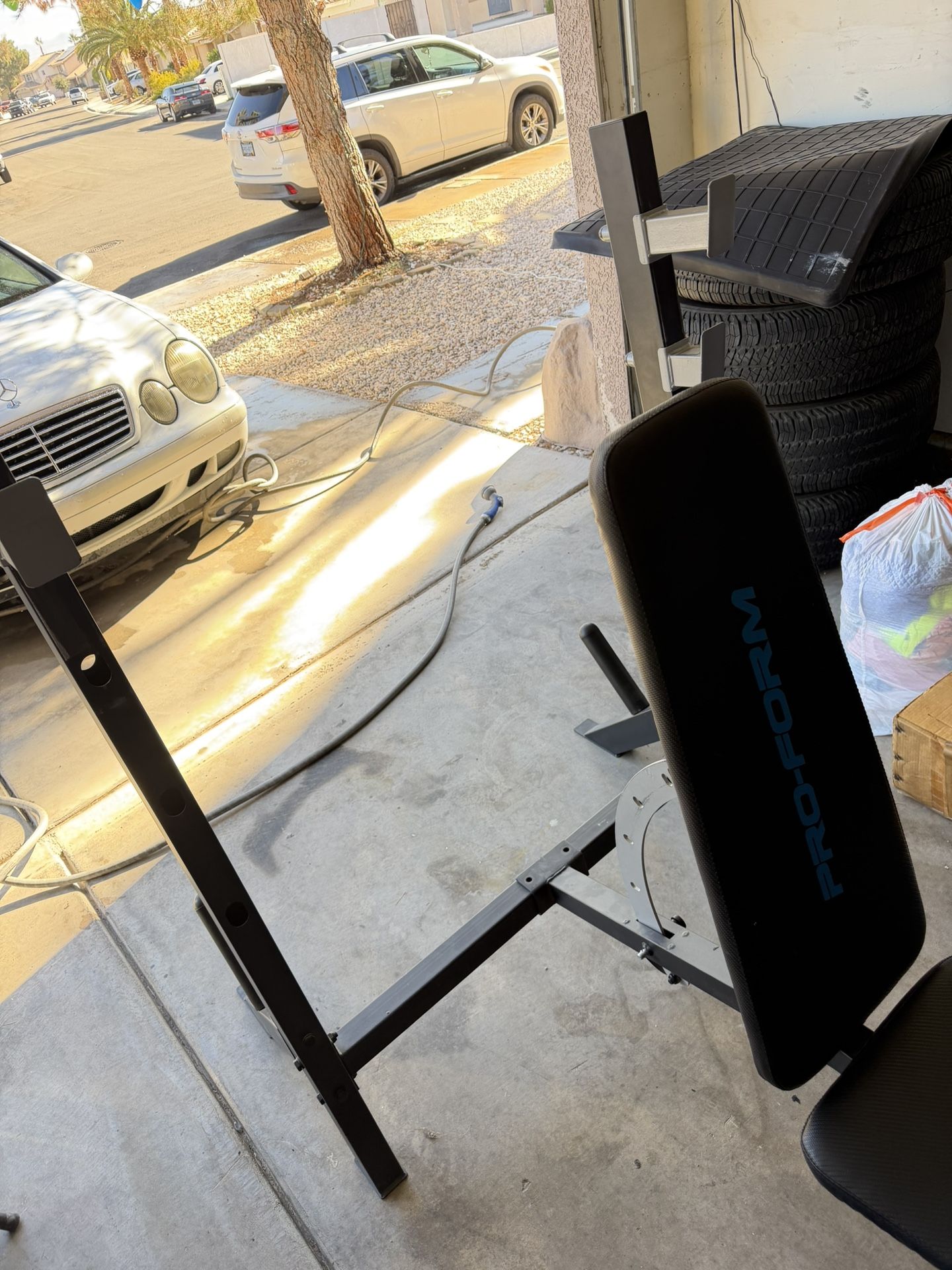 Squat Rack With Bench