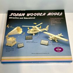 3D Solar Energy Powered Gramophone Wooden Puzzle Model DIY Kit Plays Music