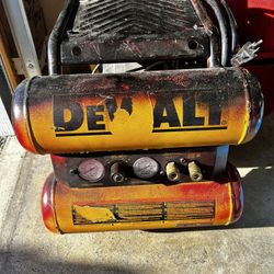 DEWALT 4-Gallon Single Stage Portable  Twin Stack Air Compressor