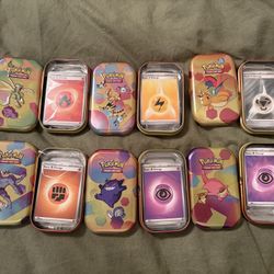 Pokemon tins & energy cards