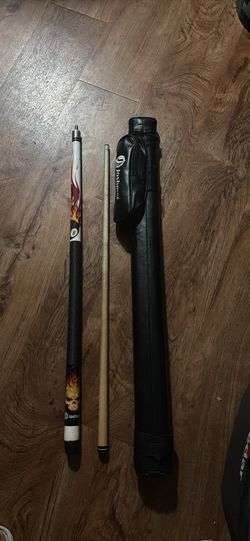 Flames 8 ball Pool stick cue