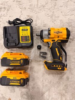 Unused 1/2" XR Brushless 3-1 High Torque Impact, Dewalt 20v Battery Compatible