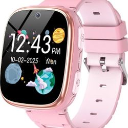 New Kids Smart Watch Girls Boys - Smart Watch for Kids Game Watch Gifts for 4-12 Years Old with 15 Games Camera Alarm Video Music Player Pedometer 