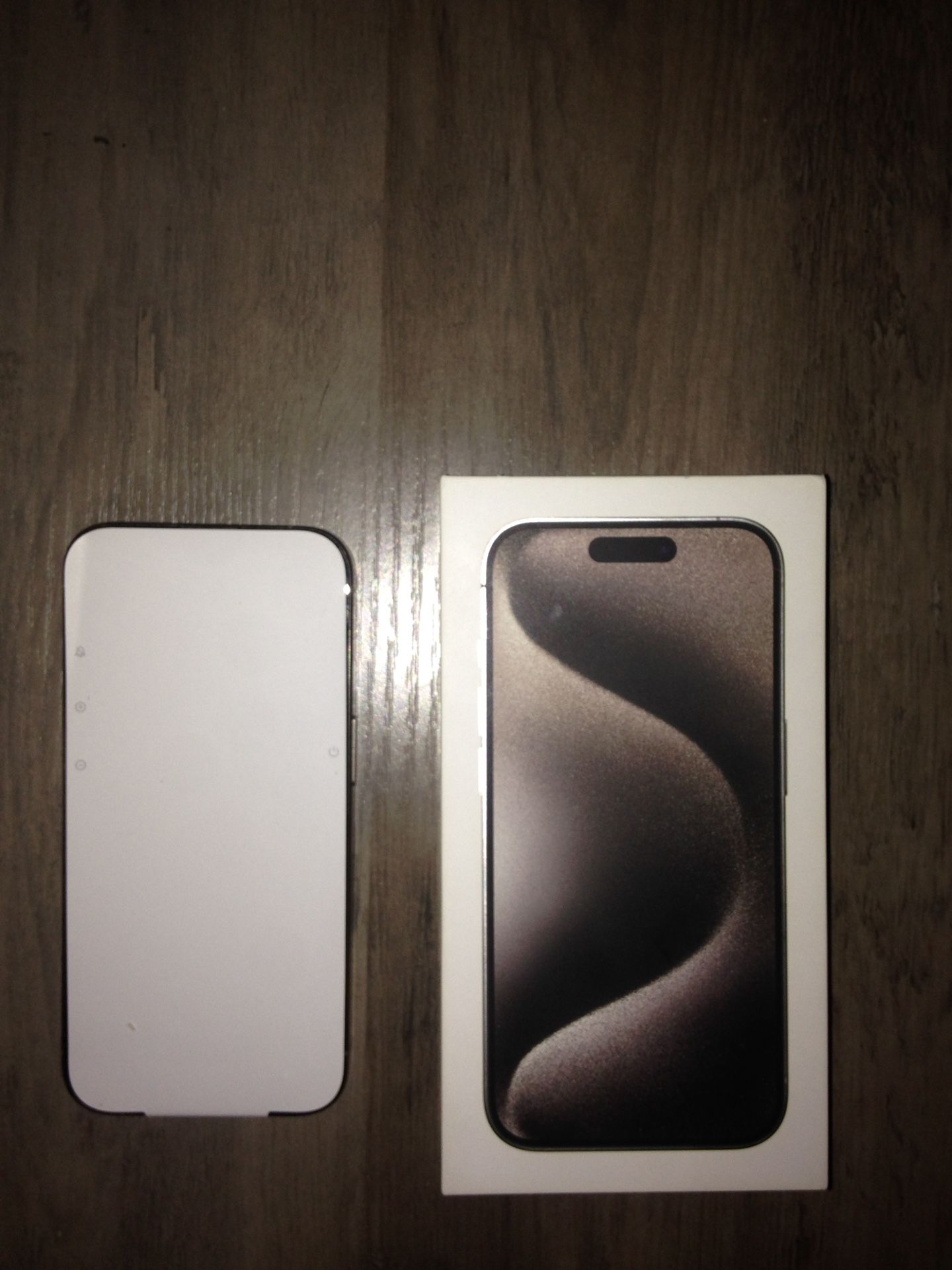 iPhone 15 (Pro) - 128 GB - Titanium White - Like New (Still Has Original Screen Cover)