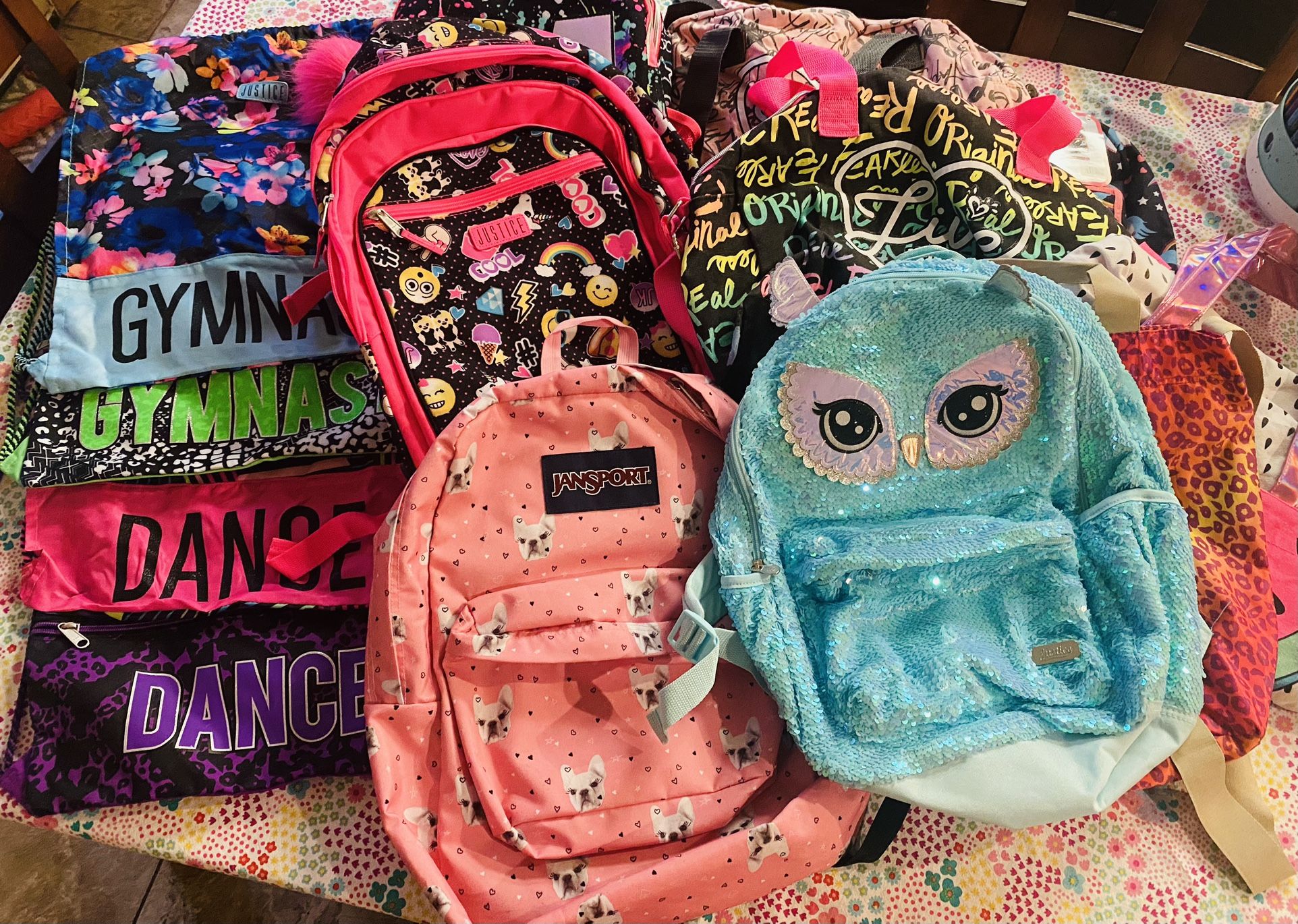 Girls Backpack Lot