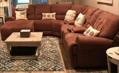 Electric recliner sectional couch
