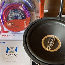 Amplifier 1000w/5v2 And SubWoofer Audio Complete Kit And Two Channel Converter