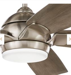 Camrose 60 in. White Color Changing Integrated LED Brushed Nickel Indoor Ceiling Fan with Light Kit and Remote Control

