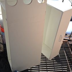 White storage cabinet