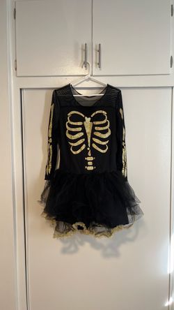 Ballerina of the Dead skeleton costume with thigh highs