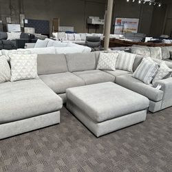 New Big Grey Sectional Sofa