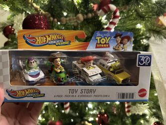 Toy Story NEW 2025 Hot Wheels Racer Verse 4-pack Buzz Woody Jessie Alien Pizza Planet