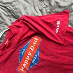 Full Send Happy Dad Red T-shirt (large)