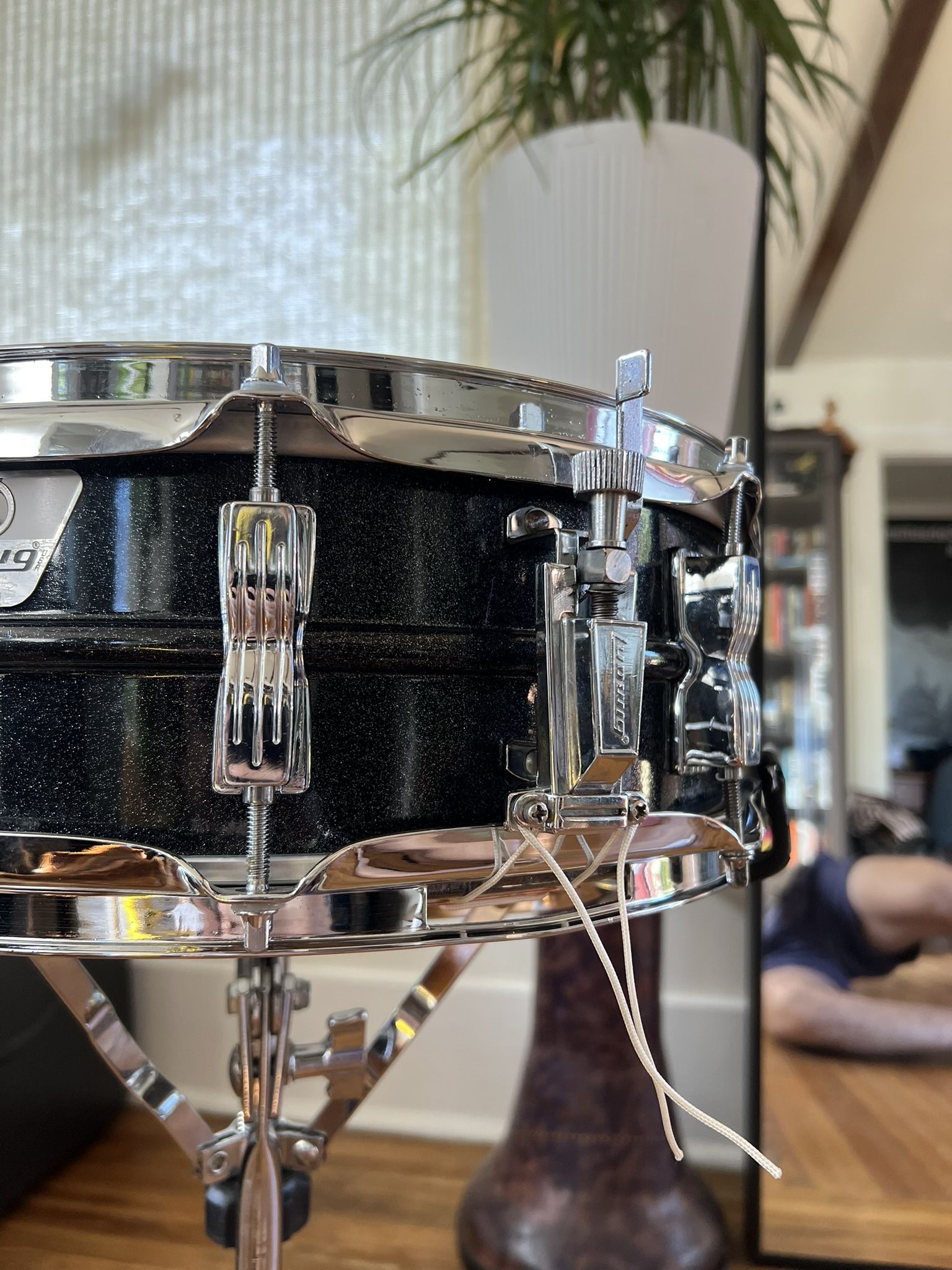 Ludwig Black Galaxy Acrolite Snare Drum 5x14